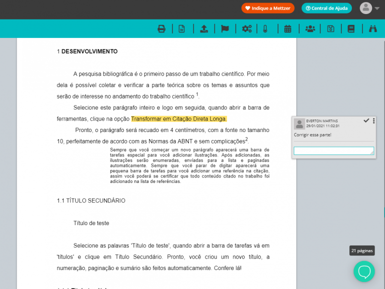 Mettzer é A Plataforma Para Desenvolver Trabalhos Acadêmicos